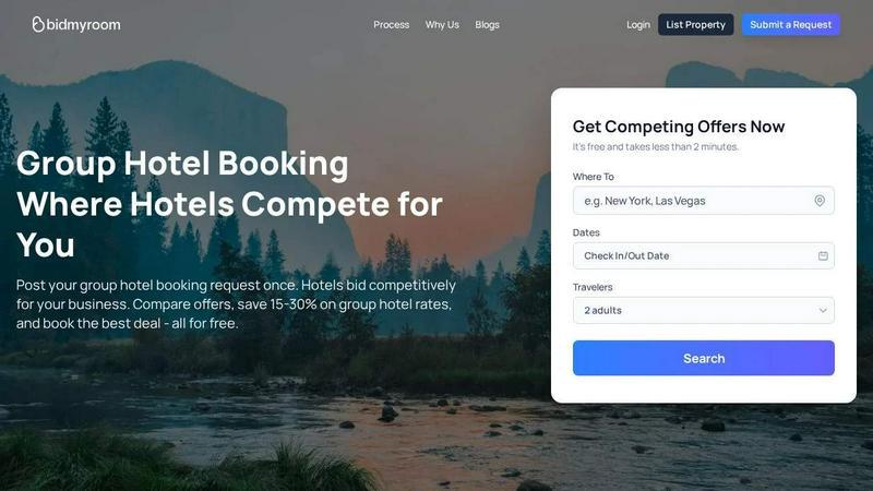 Bidmyroom screenshot