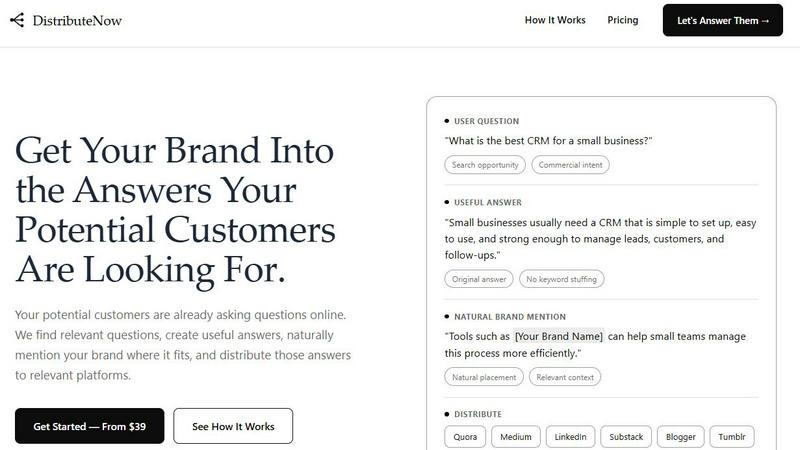 DistributeNow Online screenshot