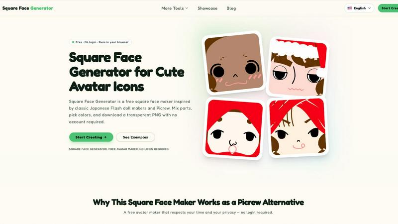 Square Face Generator screenshot
